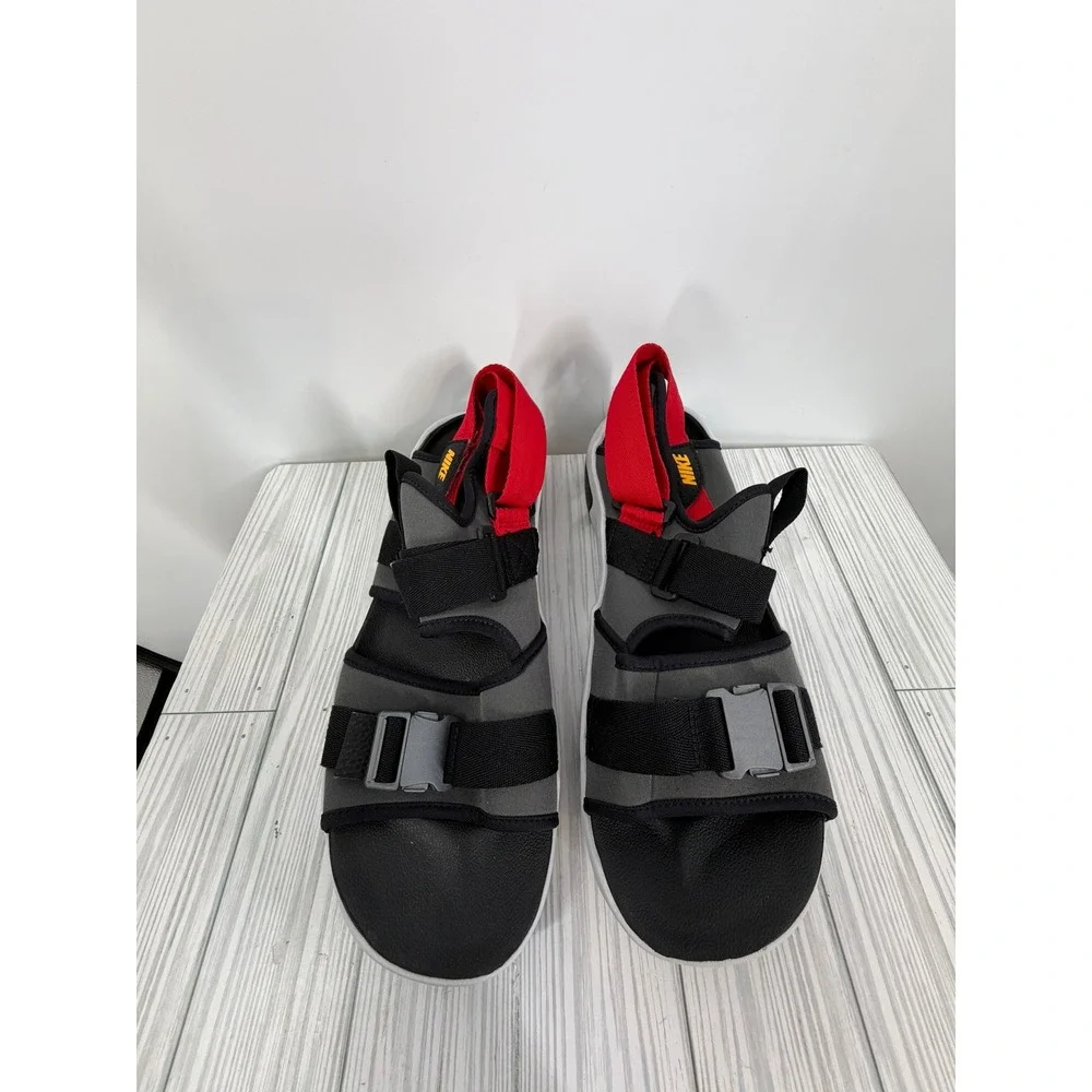 Nike Canyon Sandal Anthracite Black University Red Men's Size 12